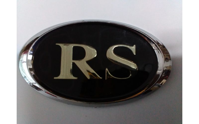 Шильдики RS черн 7,8х4,2см