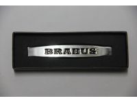 Металический  BRABUS хром 9.9см\1.8см