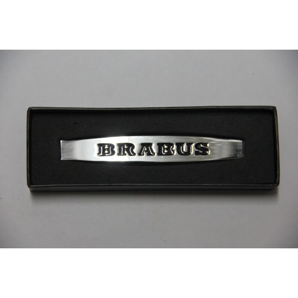 Металический  BRABUS хром 9.9см\1.8см