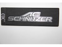 Шильдик SCHNITZER металл 15.7см-3.3см