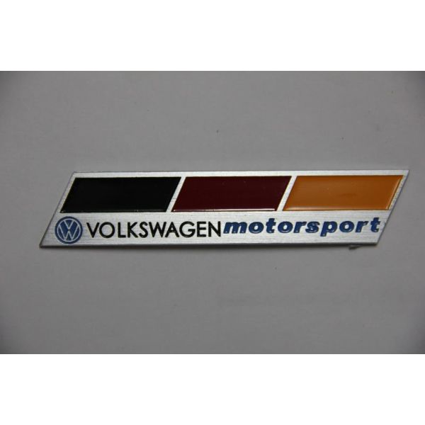 Шильдик Volkswagen motosport металл 12х3см