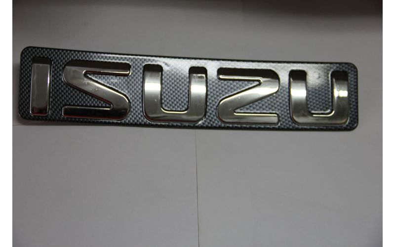 Надпись ISUZU карбон 31,5х6,5см