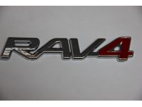 Шильдик RAV-4 красн 16х2.5 см