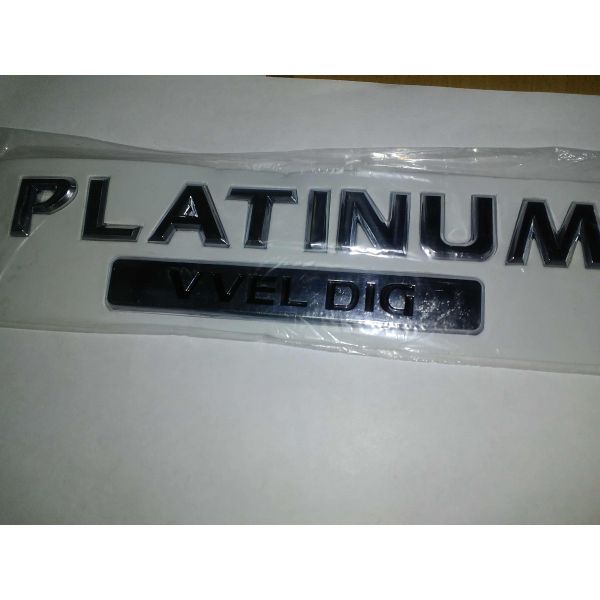 Надпись PLATINUM 22см*2.2см