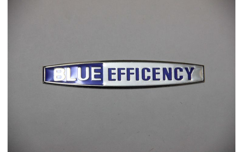 Металический  BLUE EFFICENCY хром 9.9см\1.8см