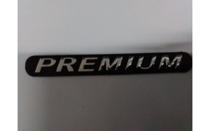 Шильдик Premium черн 9,8x1,6см