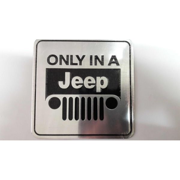 Шильдик Jeep Only 12,8х12,8 см