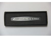 Металический  AMG черный 9.9см\1.8см