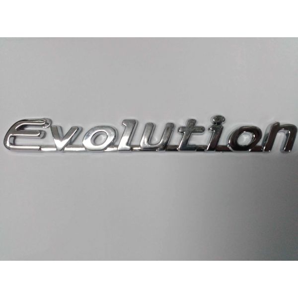 Надпись EVOLUTION 14см*1.3см хром