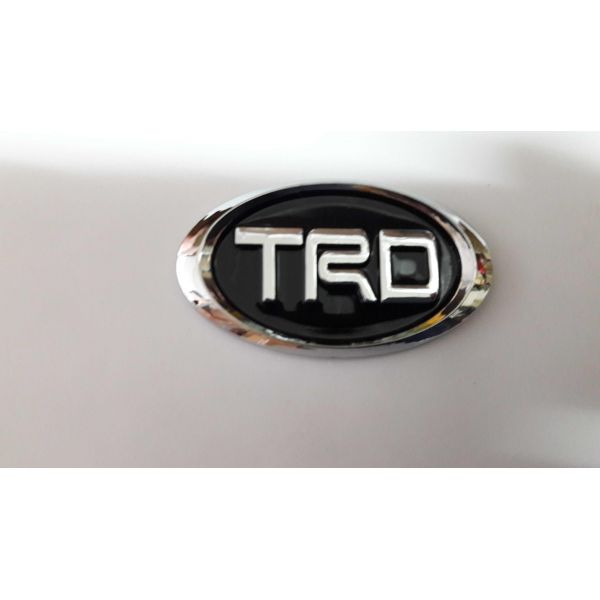 Шильдик TRD черн 7,5х4,5см