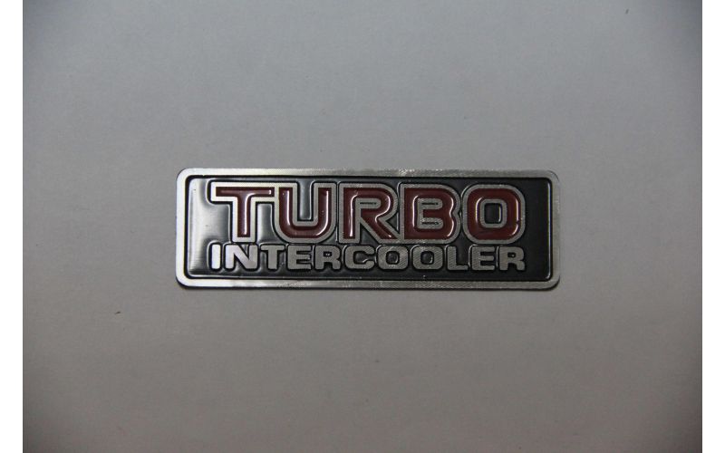 Шильдик Turbo Intercooler 8х2.6см