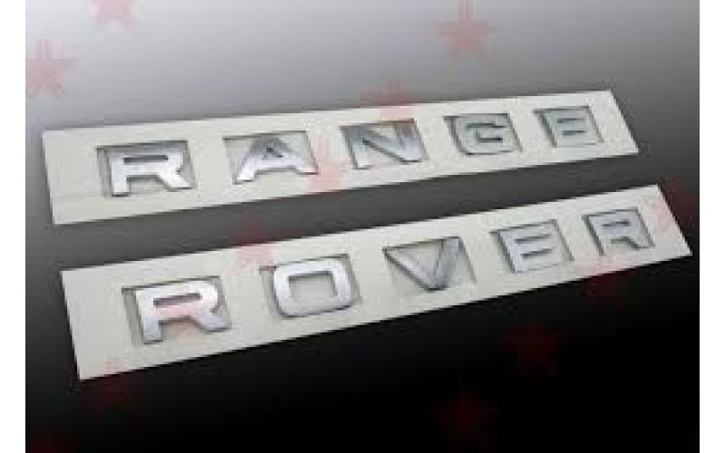 Надпись Range Rover 35.5см Хром