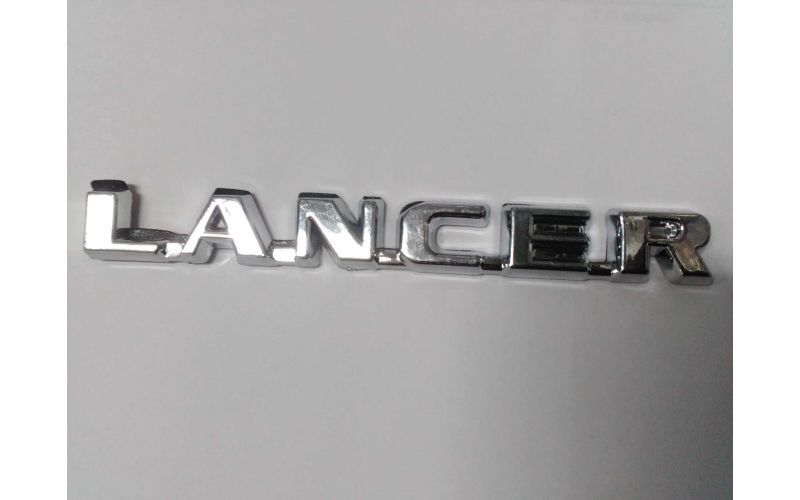 Надпись LANCER 11.3см*1.3см хром