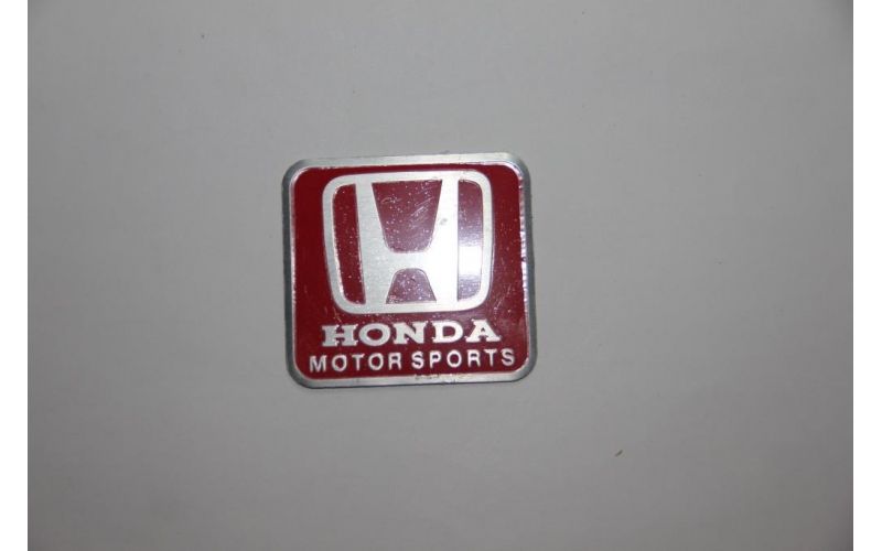 Шилдик Honda motor sport 6см Чеканка красный